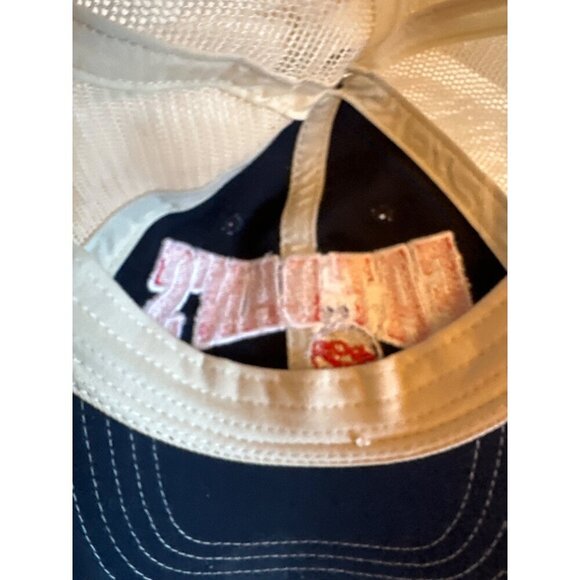 Fat Dans Navy & Beige Trucker Hat With Mesh Back - Picture 5 of 5